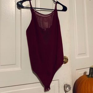 Maroon bodysuit